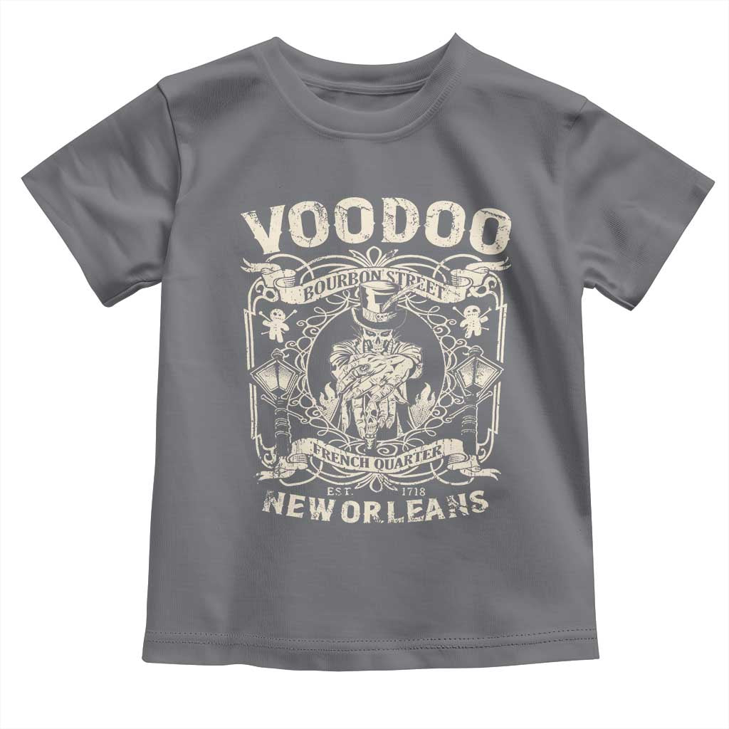 Voodoo Bourbon Street Spooky New Orleans Toddler T Shirt Voodoo Doctor TS11 Charcoal Print Your Wear