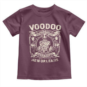 Voodoo Bourbon Street Spooky New Orleans Toddler T Shirt Voodoo Doctor TS11 Maroon Print Your Wear