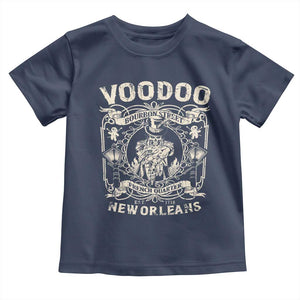 Voodoo Bourbon Street Spooky New Orleans Toddler T Shirt Voodoo Doctor TS11 Navy Print Your Wear