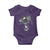 Funny Mardi Gras Mississippi Deer Baby Onesie Biloxi Ocean Springs Carnival TS11 Purple Print Your Wear