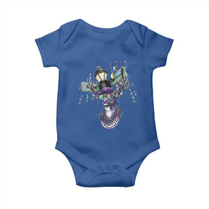 Funny Mardi Gras Mississippi Deer Baby Onesie Biloxi Ocean Springs Carnival TS11 Royal Blue Print Your Wear