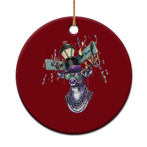 Funny Mardi Gras Mississippi Deer Ceramic Ornament Biloxi Ocean Springs Carnival TS11 1pc Red Print Your Wear