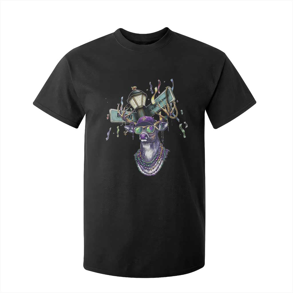 Funny Mardi Gras Mississippi Deer T Shirt For Kid Biloxi Ocean Springs Carnival TS11 Black Print Your Wear