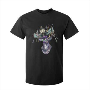 Funny Mardi Gras Mississippi Deer T Shirt For Kid Biloxi Ocean Springs Carnival TS11 Black Print Your Wear