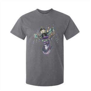 Funny Mardi Gras Mississippi Deer T Shirt For Kid Biloxi Ocean Springs Carnival TS11 Charcoal Print Your Wear
