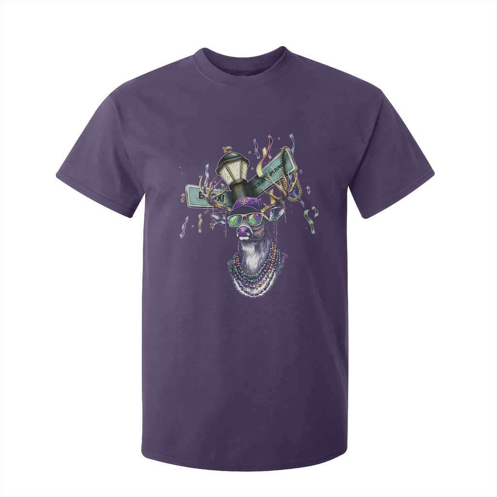 Funny Mardi Gras Mississippi Deer T Shirt For Kid Biloxi Ocean Springs Carnival TS11 Purple Print Your Wear