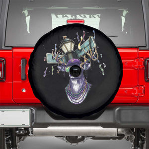 Funny Mardi Gras Mississippi Deer Spare Tire Cover Biloxi Ocean Springs Carnival TS11 Black Print Your Wear