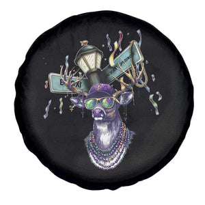 Funny Mardi Gras Mississippi Deer Spare Tire Cover Biloxi Ocean Springs Carnival TS11 Print Your Wear