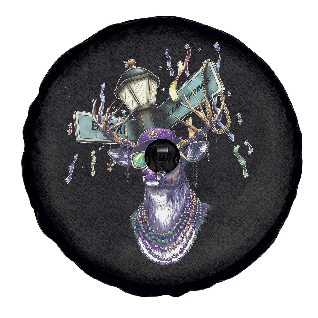 Funny Mardi Gras Mississippi Deer Spare Tire Cover Biloxi Ocean Springs Carnival TS11 Print Your Wear