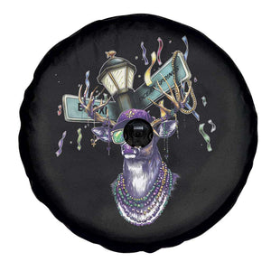 Funny Mardi Gras Mississippi Deer Spare Tire Cover Biloxi Ocean Springs Carnival TS11 Print Your Wear