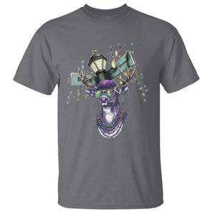 Funny Mardi Gras Mississippi Deer T Shirt Biloxi Ocean Springs Carnival TS11 Charcoal Print Your Wear