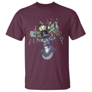 Funny Mardi Gras Mississippi Deer T Shirt Biloxi Ocean Springs Carnival TS11 Maroon Print Your Wear