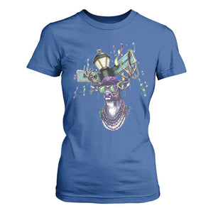 Funny Mardi Gras Mississippi Deer T Shirt For Women Biloxi Ocean Springs Carnival TS11 Royal Blue Print Your Wear