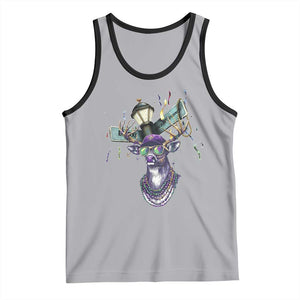 Funny Mardi Gras Mississippi Deer Tank Top Biloxi Ocean Springs Carnival TS11 Athletic Heather Black Print Your Wear