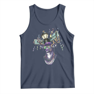 Funny Mardi Gras Mississippi Deer Tank Top Biloxi Ocean Springs Carnival TS11 Navy Print Your Wear