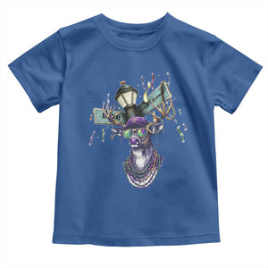 Funny Mardi Gras Mississippi Deer Toddler T Shirt Biloxi Ocean Springs Carnival TS11 Royal Blue Print Your Wear