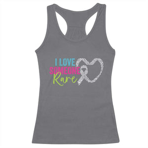 Rare Disease Awareness Racerback Tank Top I Love Someone Rare Zebra Ribbon TS11 Charcoal Print Your Wear