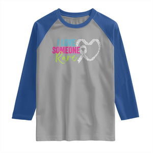 Rare Disease Awareness Raglan Shirt I Love Someone Rare Zebra Ribbon TS11 Sport Gray Royal Print Your Wear