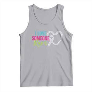 Rare Disease Awareness Tank Top I Love Someone Rare Zebra Ribbon TS11 Athletic Heather Print Your Wear