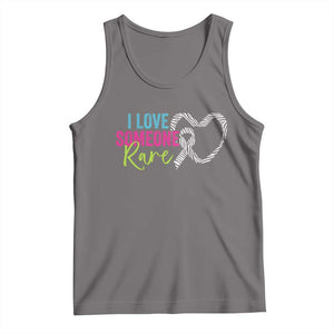 Rare Disease Awareness Tank Top I Love Someone Rare Zebra Ribbon TS11 Deep Heather Print Your Wear