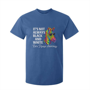 Rare Disease Awareness T Shirt For Kid It Is Not Always Black And White Colorful Zebra TS11 Royal Blue Print Your Wear