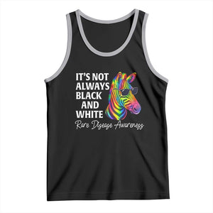 Rare Disease Awareness Tank Top It Is Not Always Black And White Colorful Zebra TS11 Black Athletic Heather Print Your Wear