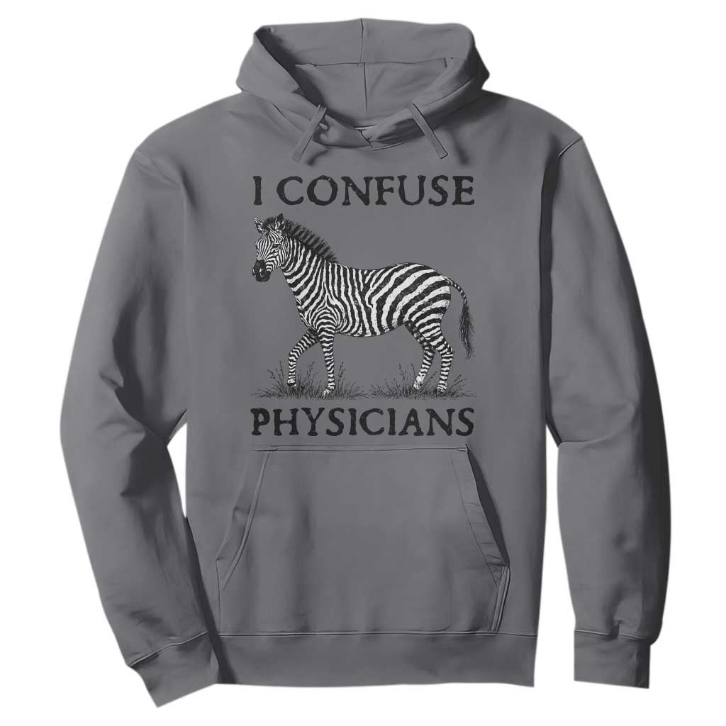 I Confuse Physicians Rare Disease Awareness Hoodie Funny Zebra TS11 Charcoal Print Your Wear