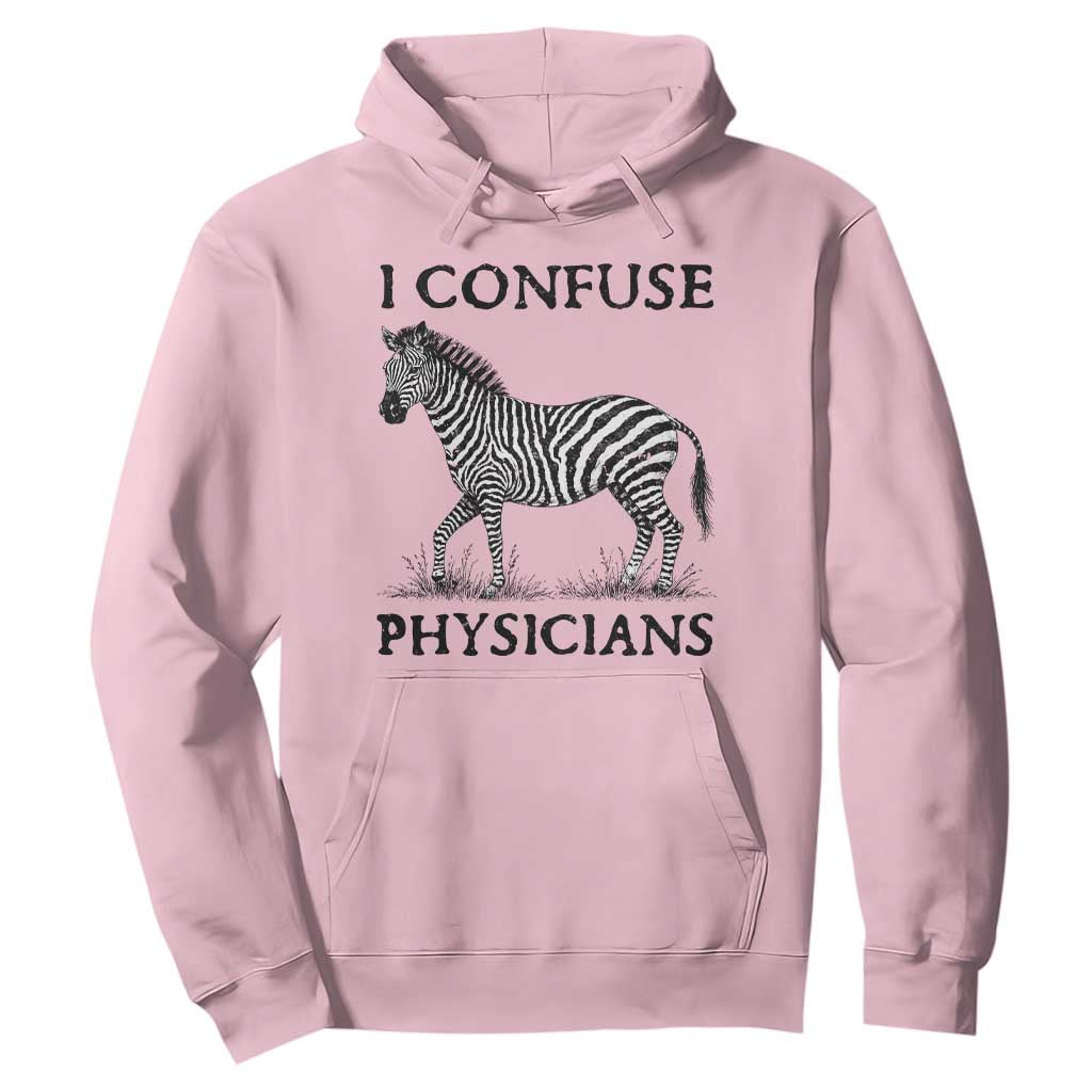 I Confuse Physicians Rare Disease Awareness Hoodie Funny Zebra TS11 Light Pink Print Your Wear