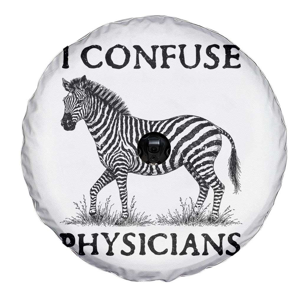 I Confuse Physicians Rare Disease Awareness Spare Tire Cover Funny Zebra TS11 Print Your Wear