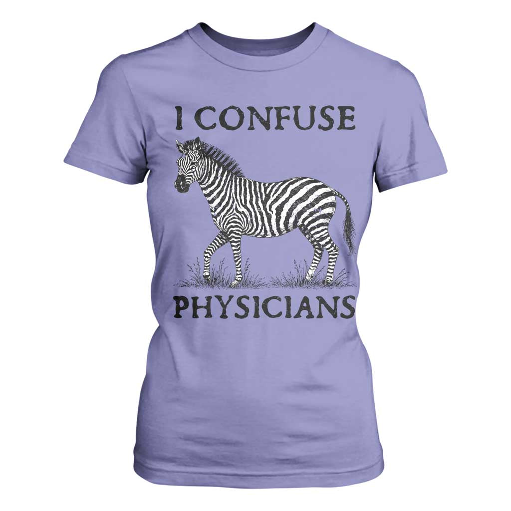 I Confuse Physicians Rare Disease Awareness T Shirt For Women Funny Zebra TS11 Violet Print Your Wear