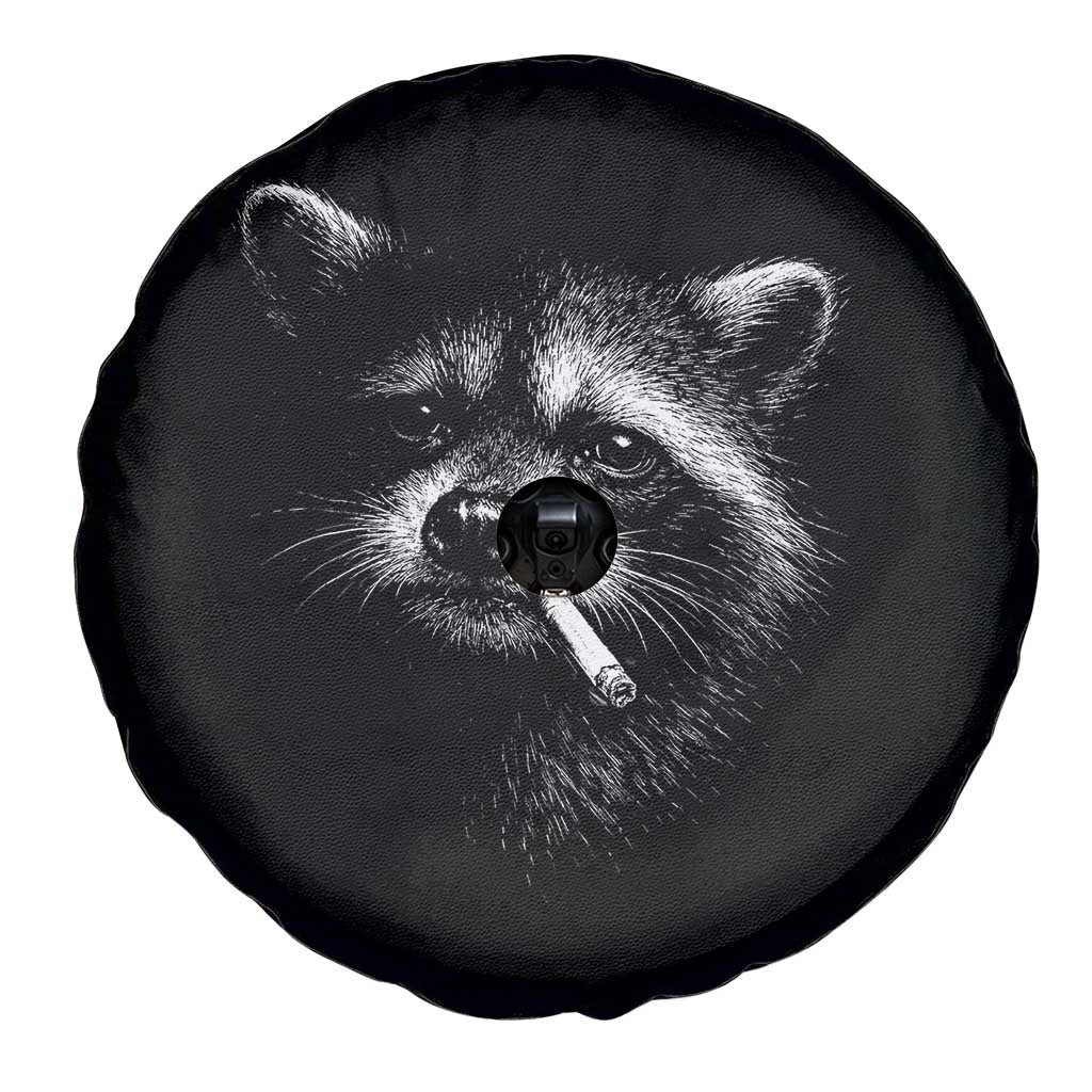 Funny Raccoon Smoking Cigarette Meme Spare Tire Cover Trash Panda Face Y2K Graphic TS11 Print Your Wear