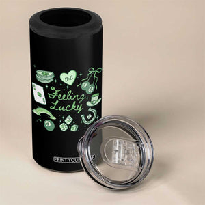 Feeling Lucky St Patricks Day Coquette Shamrock 4 in 1 Can Cooler Tumbler TS11 Print Your Wear