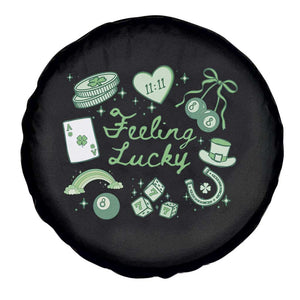 Feeling Lucky St Patricks Day Coquette Shamrock Spare Tire Cover TS11 Print Your Wear