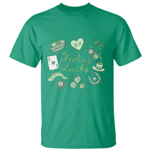 Feeling Lucky St Patricks Day Coquette Shamrock T Shirt TS11 Irish Green Print Your Wear