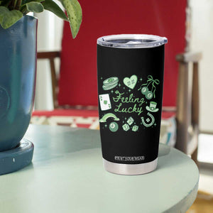 Feeling Lucky St Patricks Day Coquette Shamrock Tumbler Cup TS11 Print Your Wear