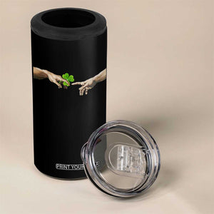 Funny St Patricks Day Shamrock The Creation of Adam Meme 4 in 1 Can Cooler Tumbler TS11 Print Your Wear