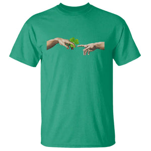 Funny St Patricks Day Shamrock The Creation of Adam Meme T Shirt TS11 Irish Green Print Your Wear
