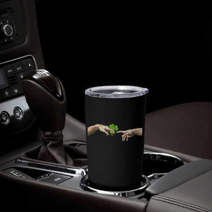 Funny St Patricks Day Shamrock The Creation of Adam Meme Tumbler Cup TS11 Print Your Wear