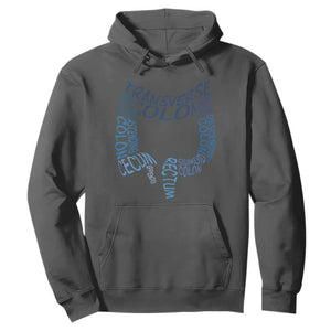 Funny GI Endoscopy Nurse Hoodie Vintage Retro Colon Anatomy Colonoscopy TS11 Dark Heather Print Your Wear