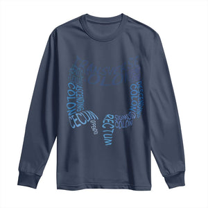 Funny GI Endoscopy Nurse Long Sleeve Shirt Vintage Retro Colon Anatomy Colonoscopy TS11 Navy Print Your Wear