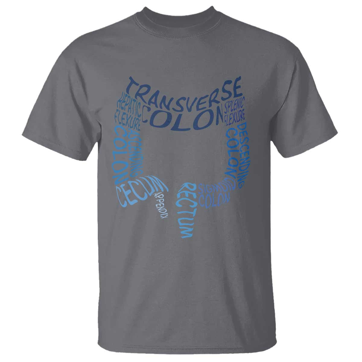 Funny GI Endoscopy Nurse T Shirt Vintage Retro Colon Anatomy Colonoscopy TS11 Charcoal Print Your Wear