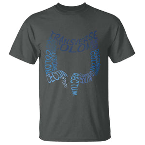 Funny GI Endoscopy Nurse T Shirt Vintage Retro Colon Anatomy Colonoscopy TS11 Dark Heather Print Your Wear