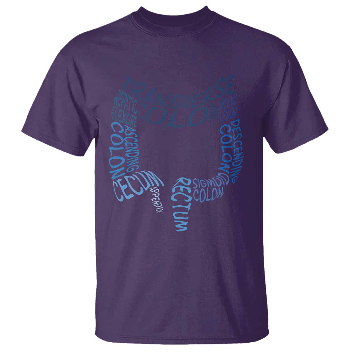 Funny GI Endoscopy Nurse T Shirt Vintage Retro Colon Anatomy Colonoscopy TS11 Purple Print Your Wear