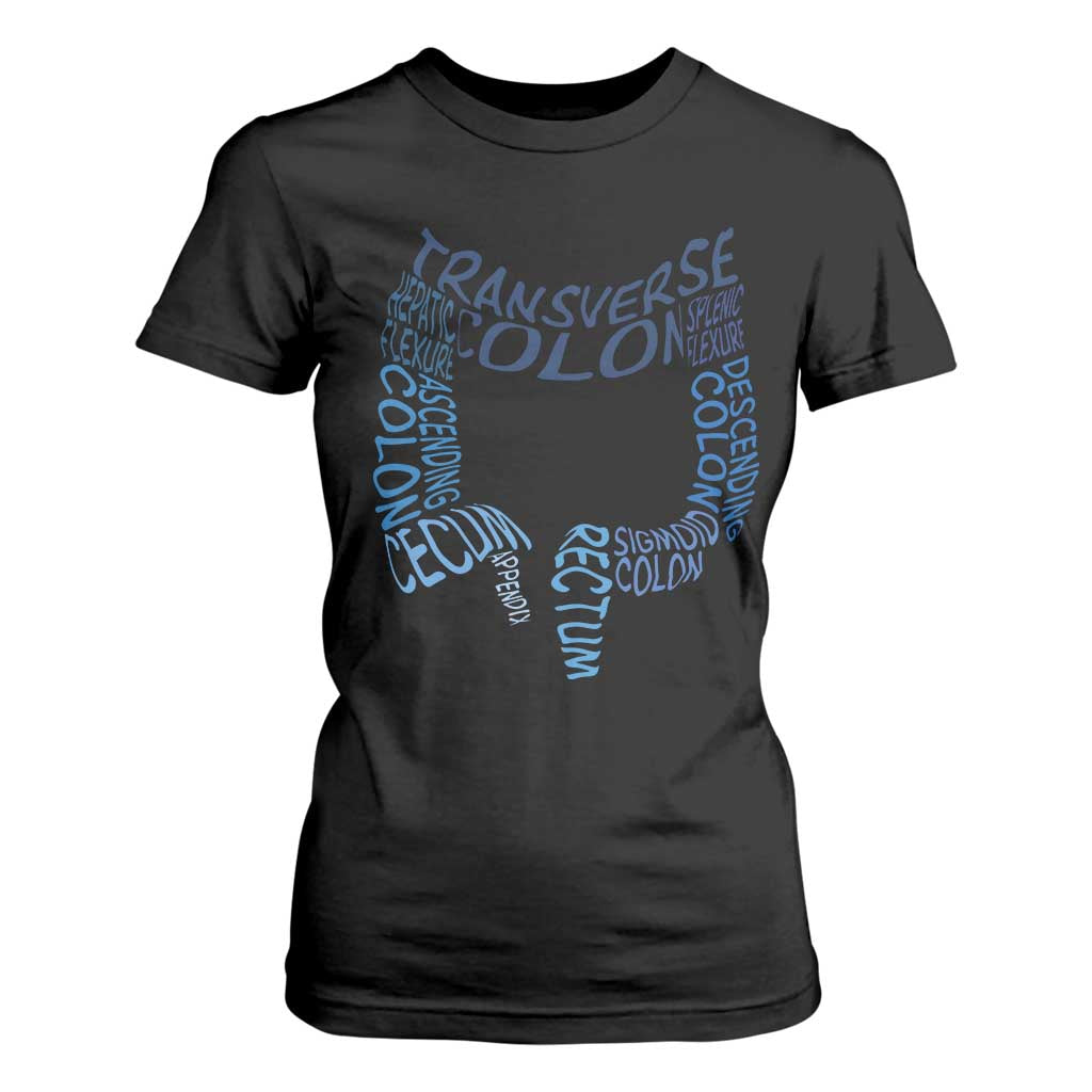 Funny GI Endoscopy Nurse T Shirt For Women Vintage Retro Colon Anatomy Colonoscopy TS11 Black Print Your Wear