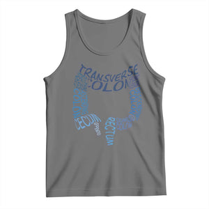 Funny GI Endoscopy Nurse Tank Top Vintage Retro Colon Anatomy Colonoscopy TS11 Black Heather Print Your Wear