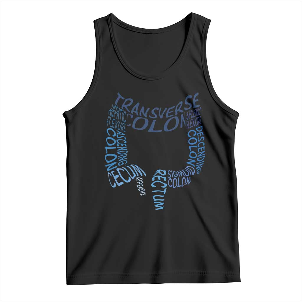 Funny GI Endoscopy Nurse Tank Top Vintage Retro Colon Anatomy Colonoscopy TS11 Black Print Your Wear