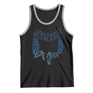 Funny GI Endoscopy Nurse Tank Top Vintage Retro Colon Anatomy Colonoscopy TS11 Black Athletic Heather Print Your Wear
