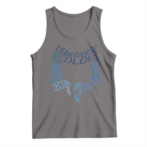 Funny GI Endoscopy Nurse Tank Top Vintage Retro Colon Anatomy Colonoscopy TS11 Deep Heather Print Your Wear