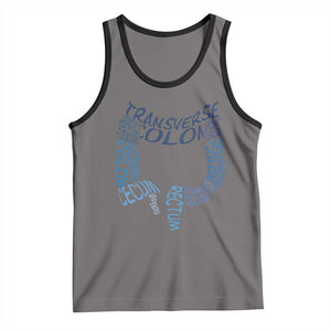 Funny GI Endoscopy Nurse Tank Top Vintage Retro Colon Anatomy Colonoscopy TS11 Deep Heather Black Print Your Wear