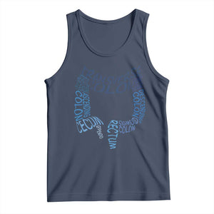 Funny GI Endoscopy Nurse Tank Top Vintage Retro Colon Anatomy Colonoscopy TS11 Navy Print Your Wear